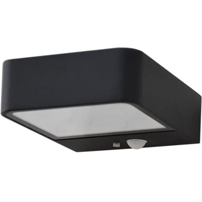 REV LUMUS Utomhu med rörelsesensor, solcell, vägglampa för utomhusbruk, 200 lm, 3 000 K, 2 W, IP65, svart REV LUMUS Utomhu med rörelsesensor, solcell, vägglampa för utomhusbruk, 200 lm, 3 000 K, 2 W, IP65, svart