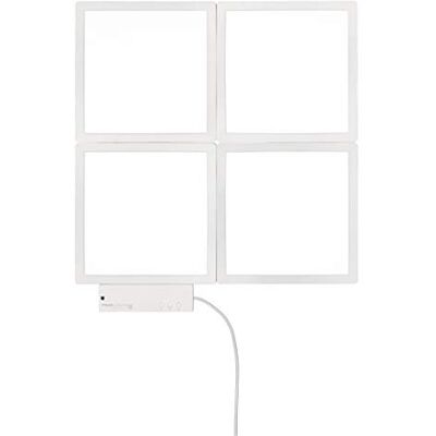WOFI FOURLIGHTS vägglampa, 8 W, vit WOFI FOURLIGHTS vägglampa, 8 W, vit