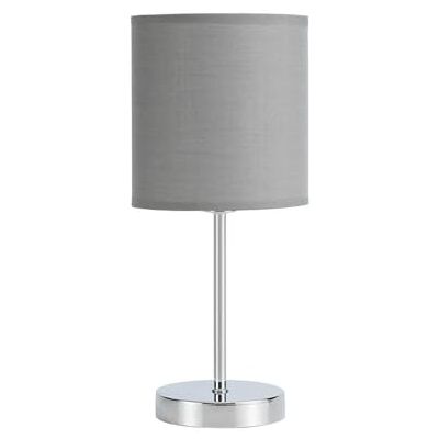 Zarivy 1xe14 krom skrivbord med grå skärm, mått 37 x 16 x 16 cm, perfekt för belysning av moderna och dekorativa utrymmen. Zarivy 1xe14 krom skrivbord med grå skärm, mått 37 x 16 x 16 cm, perfekt för belysning av moderna och dekorativa utrymmen.