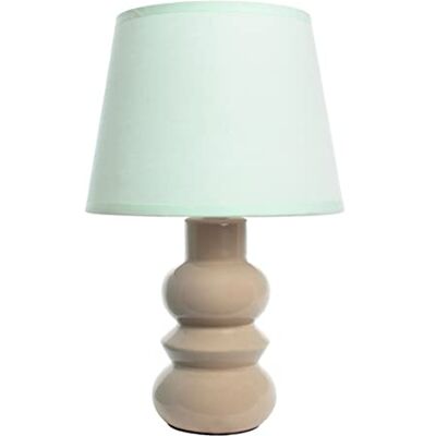 FISURA Bordslampa i keramik. Original modern bordslampa. Nattlampa. Liten bordslampa i keramik. Europeisk kontakt. Mått: 32 cm hög. (Brun) FISURA Bordslampa i keramik. Original modern bordslampa. Nattlampa. Liten bordslampa i keramik. Europeisk kontakt. Mått: 32 cm hög. (Brun)