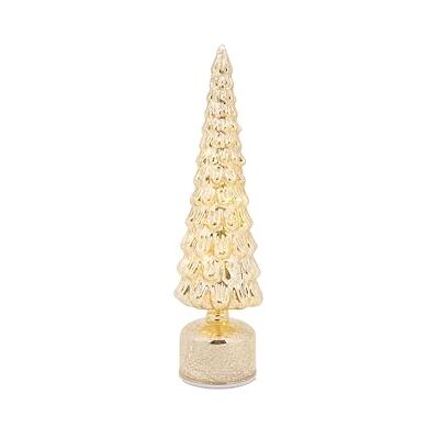 Cosy & Trendy Cosy Home Julgranslampa i Glas, LED, Guld, 11X11Xh39 Cm, Exklusive 3 AAA-batterier Cosy & Trendy Cosy Home Julgranslampa i Glas, LED, Guld, 11X11Xh39 Cm, Exklusive 3 AAA-batterier