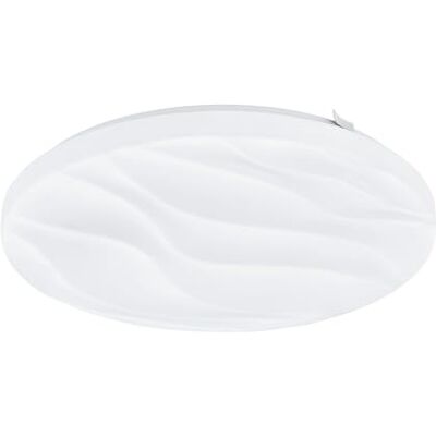 EGLO Benariba, 1 ljuskälla, modern, taklampa av stål och plast i vitt, vardagsrumslampa, varm vit, Ø 33 cm EGLO Benariba, 1 ljuskälla, modern, taklampa av stål och plast i vitt, vardagsrumslampa, varm vit, Ø 33 cm