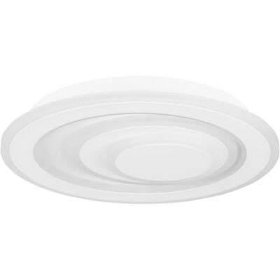 EGLO Palagiano 1 LED-taklampa, rund taklampa, utskjutande armatur för kontor, hall och kök, metall och vit plast, neutral vit, Ø 30 cm EGLO Palagiano 1 LED-taklampa, rund taklampa, utskjutande armatur för kontor, hall och kök, metall och vit plast, neutral vit, Ø 30 cm