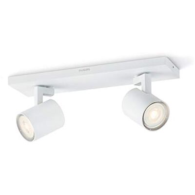 Philips MyLiving LED Spotlight 5309231P0 2flg., 510lm, vit, metall, 3,5 WATTS, 9 x 30,5 x 10,9 cm Philips MyLiving LED Spotlight 5309231P0 2flg., 510lm, vit, metall, 3,5 WATTS, 9 x 30,5 x 10,9 cm