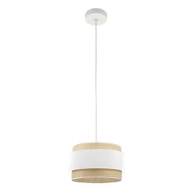 Zarivy 1 x E27 ljushänge, naturlig/vit, mått 30 x 30 cm, perfekt för belysning och dekoration av inomhusutrymmen. Zarivy 1 x E27 ljushänge, naturlig/vit, mått 30 x 30 cm, perfekt för belysning och dekoration av inomhusutrymmen.