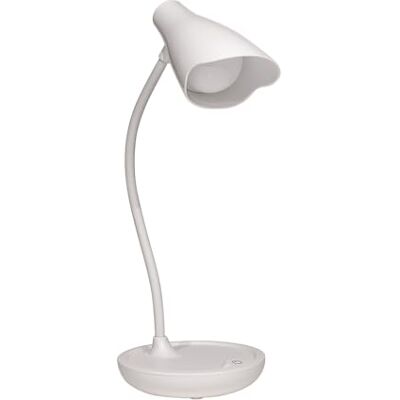 Unilux dimbar LED-lampa med USB-laddning och touch-kontroll, vit Unilux dimbar LED-lampa med USB-laddning och touch-kontroll, vit