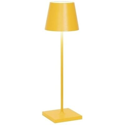 Zafferano , Poldina Pro-Lampa, Uppladdningsbar Sladdlös Bordslampa med Touchkontroller, Även Användbar som Utomhuslampa, Dimmer, 2200-3000 K,Höjd 38 CM, Färg Ockra Zafferano , Poldina Pro-Lampa, Uppladdningsbar Sladdlös Bordslampa med Touchkontroller, Även Användbar som Utomhuslampa, Dimmer, 2200-3000 K,Höjd 38 CM, Färg Ockra