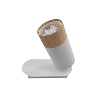 WatioWave 1 x GU10 vit träspotlight, perfekt för dekorativ och funktionell belysning i hem och kommersiella utrymmen. WatioWave 1 x GU10 vit träspotlight, perfekt för dekorativ och funktionell belysning i hem och kommersiella utrymmen.