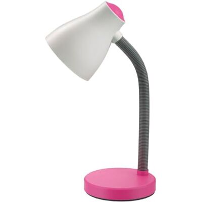 WatioWave Flexo E27 skrivbord, rosa, justerbar, perfekt för skrivbords- och läsbelysning. WatioWave Flexo E27 skrivbord, rosa, justerbar, perfekt för skrivbords- och läsbelysning.