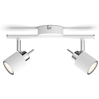 Philips Meranti Ytmonterad spotlight GU10 2x Vit Philips Meranti Ytmonterad spotlight GU10 2x Vit