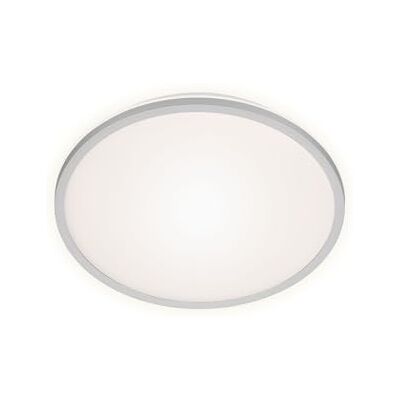 BRILONER Leuchten – LED-taklampa, taklampa inklusive bakbelysningseffekt, 15 watt, 1 500 lumen, 4 000 Kelvin, vit-silverfärg, 280 x 42 mm (DxH) BRILONER Leuchten – LED-taklampa, taklampa inklusive bakbelysningseffekt, 15 watt, 1 500 lumen, 4 000 Kelvin, vit-silverfärg, 280 x 42 mm (DxH)