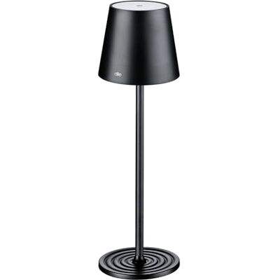 Cilio LED-bord SOLE, svart, dimbar LED-lampa med touch-sensor och minnesfunktion, perfekt för inomhus- och utomhusbruk, med USB-C-kabel, höjd 35 cm, Ø 11 cm Cilio LED-bord SOLE, svart, dimbar LED-lampa med touch-sensor och minnesfunktion, perfekt för inomhus- och utomhusbruk, med USB-C-kabel, höjd 35 cm, Ø 11 cm