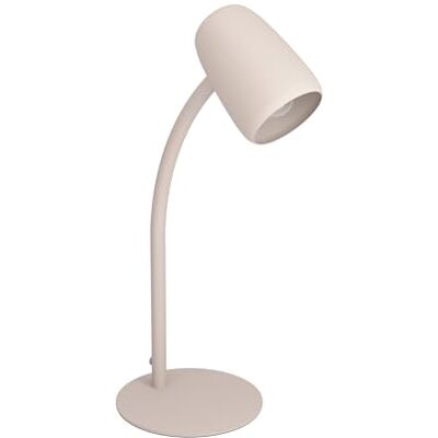 EGLO Carlo Bordslampa, sänglampa med flexibel arm, för skrivbord, lampa av sandfärgad metall, E14-sockel EGLO Carlo Bordslampa, sänglampa med flexibel arm, för skrivbord, lampa av sandfärgad metall, E14-sockel