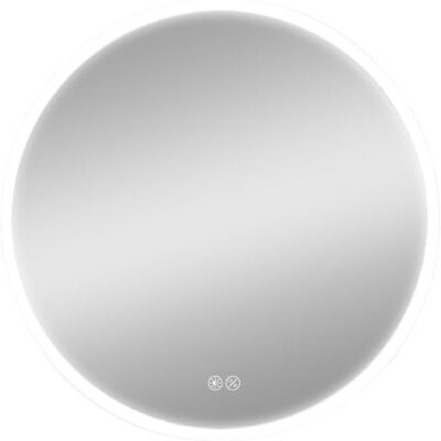 Zarivy Rund spegel med 20 W och 60 cm LED, perfekt för att lägga till en modern touch till ditt badrum eller sovrum. Ger perfekt och mjuk belysning för dina dagliga rutiner. Zarivy Rund spegel med 20 W och 60 cm LED, perfekt för att lägga till en modern touch till ditt badrum eller sovrum. Ger perfekt och mjuk belysning för dina dagliga rutiner.