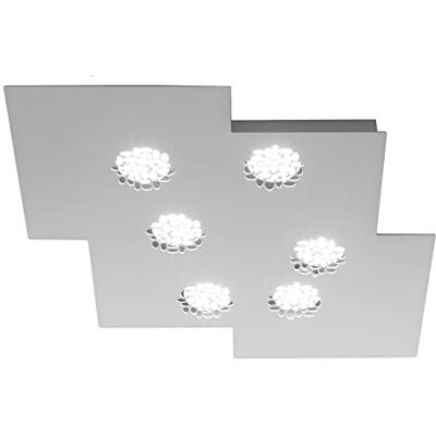 PADANA LAMPADARI Taklampa, modern Meghan aluminium laserskuren taklampa minimalistisk design, 6 Gx53 LED-spotlights för sovrum, vardagsrum, kök, hall, entré. PADANA LAMPADARI Taklampa, modern Meghan aluminium laserskuren taklampa minimalistisk design, 6 Gx53 LED-spotlights för sovrum, vardagsrum, kök, hall, entré.