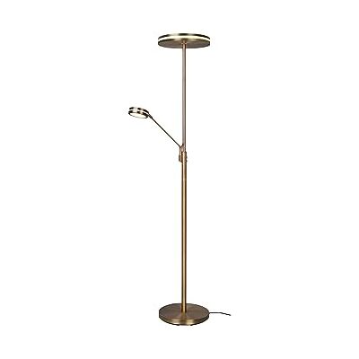 TRIO LIGHTING FOR YOU Trio Leuchten LED-golvlampa Franklin 426510204, gammal mässing i metall, inkl. 35 watt LED, färgförändring, dimmer TRIO LIGHTING FOR YOU Trio Leuchten LED-golvlampa Franklin 426510204, gammal mässing i metall, inkl. 35 watt LED, färgförändring, dimmer
