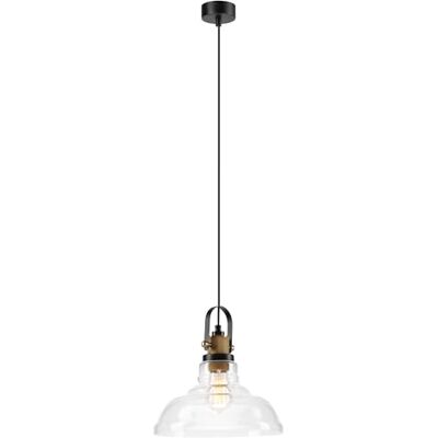 LAMKUR Mateo hängande lampa med 1 lampor av transparent glas/koppar LAMKUR Mateo hängande lampa med 1 lampor av transparent glas/koppar