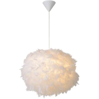 LUCIDE pendellampa, syntetiskt material, E27, 40 W, vit LUCIDE pendellampa, syntetiskt material, E27, 40 W, vit