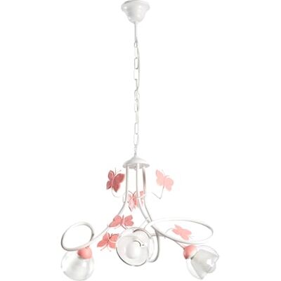 ONLI Hänglampa modern 3 luci vit/rosa ONLI Hänglampa modern 3 luci vit/rosa