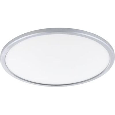 EGLO LED taklampa Campaspero 2, tunn dimbar takbelysning med fjärrkontroll, badrumslampa i silverplast, varm- till kallvit, IP44, Ø 42 cm EGLO LED taklampa Campaspero 2, tunn dimbar takbelysning med fjärrkontroll, badrumslampa i silverplast, varm- till kallvit, IP44, Ø 42 cm