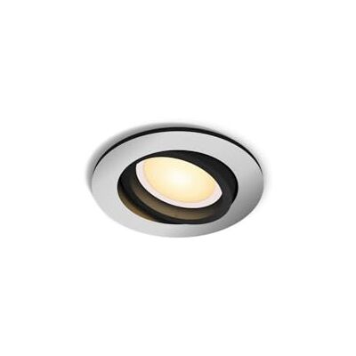 Philips Milliskin white ambiance smart infälld lampa, BT, aluminium, rund, 9 cm, 1 x 4,2 W – Justerbart Huvud, Appstyrning, Bluetooth Philips Milliskin white ambiance smart infälld lampa, BT, aluminium, rund, 9 cm, 1 x 4,2 W – Justerbart Huvud, Appstyrning, Bluetooth