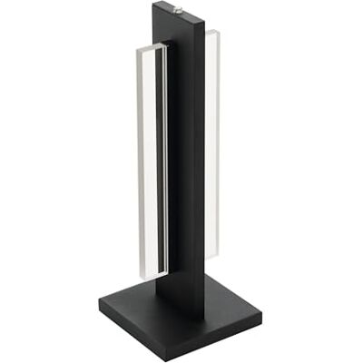 EGLO LED-bord Spadafora, 2 ljuskällor touch-lampa, dimbar, bord modern, minimalism, sänglampa av aluminium och plast, vardagsrum i svart, vit, klar EGLO LED-bord Spadafora, 2 ljuskällor touch-lampa, dimbar, bord modern, minimalism, sänglampa av aluminium och plast, vardagsrum i svart, vit, klar