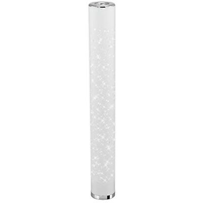 BRILONER Ljus – LED-golvlampa, golvlampa stjärneffekt, inkl. kabelbrytare, 12 watt, 1 000 lumen, 3 000 Kelvin, vit-krom, 1 035 x 130 mm (HxD), 1378–016 BRILONER Ljus – LED-golvlampa, golvlampa stjärneffekt, inkl. kabelbrytare, 12 watt, 1 000 lumen, 3 000 Kelvin, vit-krom, 1 035 x 130 mm (HxD), 1378–016