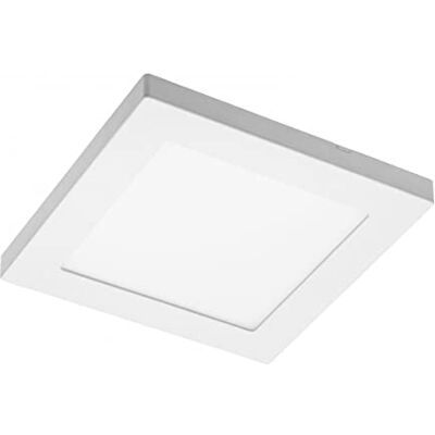 GTV LED-lampa MONZA, Downlight, 12 W, 1 000 lm, AC220–240 V, 50/60 Hz, PF>0,5, RAstrell 80, IP40, 120°,4000 K, kvadratisk, vit GTV LED-lampa MONZA, Downlight, 12 W, 1 000 lm, AC220–240 V, 50/60 Hz, PF>0,5, RAstrell 80, IP40, 120°,4000 K, kvadratisk, vit