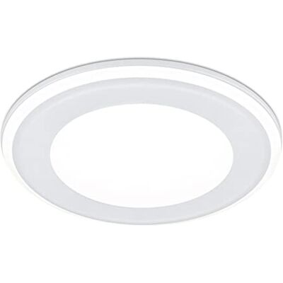 Trio Leuchten LED infällda lampor Aura 652410131, plast vit, inkl. 10 watt LED Trio Leuchten LED infällda lampor Aura 652410131, plast vit, inkl. 10 watt LED