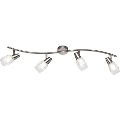 RL LIVE YOUR LIGHT Reality Leuchten R30024007 pendellampa, metall, nickel matt, 7 x 70,5 x 150 cm RL LIVE YOUR LIGHT Reality Leuchten R30024007 pendellampa, metall, nickel matt, 7 x 70,5 x 150 cm