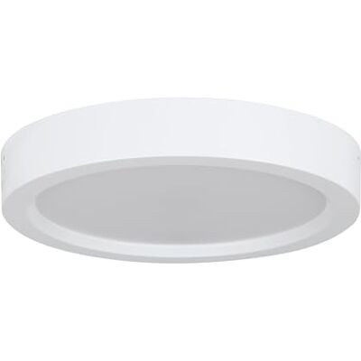 EGLO LED taklampa Idun-E, rund kökslampa, ytlampa för kontor, kontorslampa i vit plast, neutralt vitt ljus, Ø 21 cm EGLO LED taklampa Idun-E, rund kökslampa, ytlampa för kontor, kontorslampa i vit plast, neutralt vitt ljus, Ø 21 cm