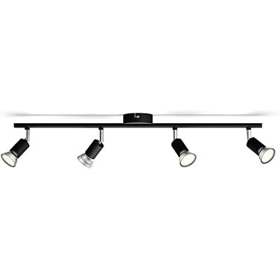 Philips Limbali spot, 4 x 50 W, svart, exklusiv glödlampa Philips Limbali spot, 4 x 50 W, svart, exklusiv glödlampa