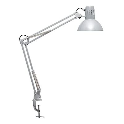 Maul Skrivbord study, Justerbar Klämlampa Med Ledarm För Kontor Och Skrivbord, Elegant Skrivbord Led i Metall, Exklusiv Led-Lampa, Silver Maul Skrivbord study, Justerbar Klämlampa Med Ledarm För Kontor Och Skrivbord, Elegant Skrivbord Led i Metall, Exklusiv Led-Lampa, Silver