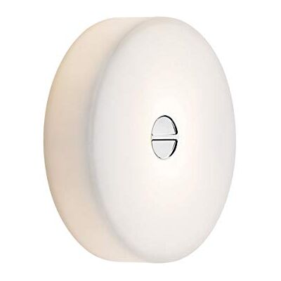 Flos MINI BUTTON EU DIFF VETRO/OPAL, glas, vit, 14 x 4,6 cm Flos MINI BUTTON EU DIFF VETRO/OPAL, glas, vit, 14 x 4,6 cm