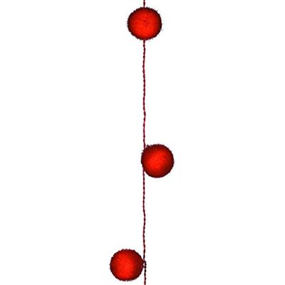 BLACHERE ILLUMINATION A790R GUIRNALDA TERTIOPEL BALL Röd 3,40 m BLACHERE ILLUMINATION A790R GUIRNALDA TERTIOPEL BALL Röd 3,40 m
