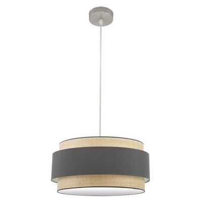 PRENDELUZ 2xe27 hänge i naturlig/grå färg, mått Regx50 x 50 cm, perfekt för belysning och inredning av inomhusutrymmen. PRENDELUZ 2xe27 hänge i naturlig/grå färg, mått Regx50 x 50 cm, perfekt för belysning och inredning av inomhusutrymmen.