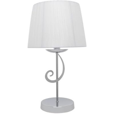 Zarivy 1 x E14 LED-bordsskiva, vit skärm, 45 x 25 x 25 cm, dekorativ och funktionell belysning för hem och kontor. Zarivy 1 x E14 LED-bordsskiva, vit skärm, 45 x 25 x 25 cm, dekorativ och funktionell belysning för hem och kontor.