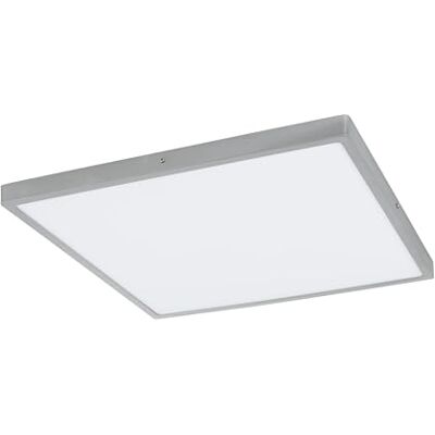 EGLO LED taklampa Fueva 1, 1 flamig taklampa, färg: Silver, vit, L: 50 x 50 cm, neutralt vit, material: Aluminium, plast, vägglampa EGLO LED taklampa Fueva 1, 1 flamig taklampa, färg: Silver, vit, L: 50 x 50 cm, neutralt vit, material: Aluminium, plast, vägglampa