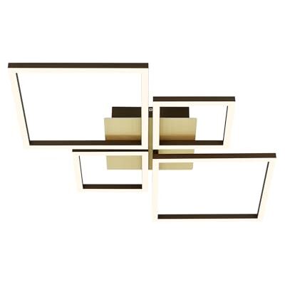 BRILONER Taklampa LED, Stepwise dimbar, svängbar taklampa LED, LED Frame, guldfärgad-brun, 750x470x73 mm BRILONER Taklampa LED, Stepwise dimbar, svängbar taklampa LED, LED Frame, guldfärgad-brun, 750x470x73 mm