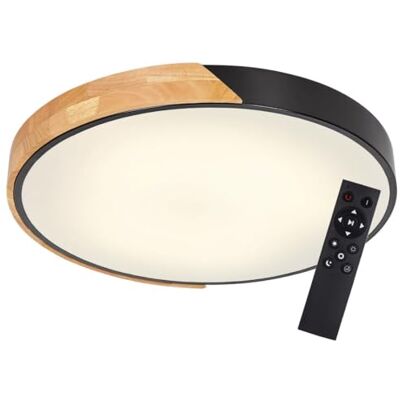 WatioWave 72W rund LED-taklampa med träram, perfekt för eleganta och energieffektiva inomhusmiljöer. WatioWave 72W rund LED-taklampa med träram, perfekt för eleganta och energieffektiva inomhusmiljöer.