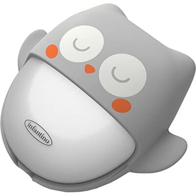 INFANTINO Owl Night Light 2-i-1 nattlampa Nattlampa för barn i form av en uggla Bärbar och uppladdningsbar nattlampa Slår automatiskt på och av Fungerar i 60 timmar Grå INFANTINO Owl Night Light 2-i-1 nattlampa Nattlampa för barn i form av en uggla Bärbar och uppladdningsbar nattlampa Slår automatiskt på och av Fungerar i 60 timmar Grå