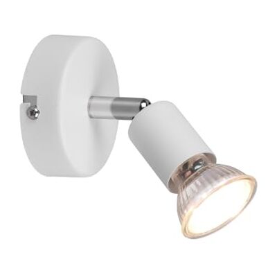WatioWave GU10 vit spotlight, modern design, 4 000 K, 35 W, perfekt för dekorativ och funktionell belysning i hem och kontor. WatioWave GU10 vit spotlight, modern design, 4 000 K, 35 W, perfekt för dekorativ och funktionell belysning i hem och kontor.