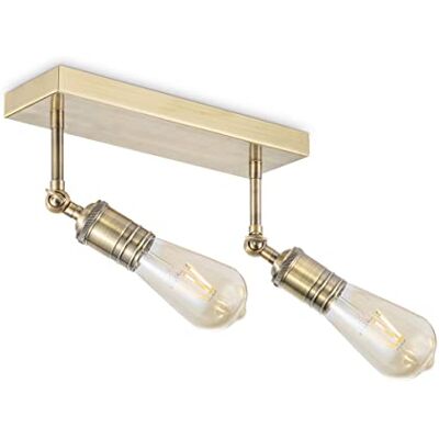 home sweet home collection LED taklampa vintage/modern/industriell inkl. 2 x utbytbar DIM LED E27 4 W varm vit LED lämplig för alla interiörer IP20 LED DEKRA certifierad takstrålkastare brons SPY, vardagsrumslampa home sweet home collection LED taklampa vintage/modern/industriell inkl. 2 x utbytbar DIM LED E27 4 W varm vit LED lämplig för alla interiörer IP20 LED DEKRA certifierad takstrålkastare brons SPY, vardagsrumslampa