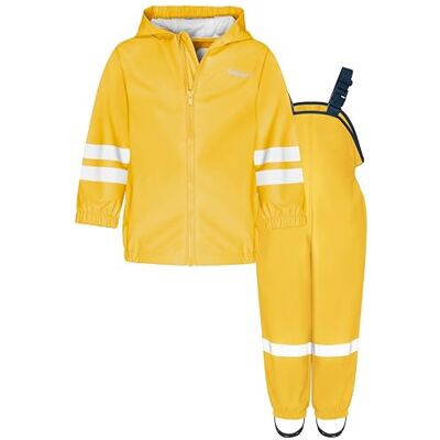 Playshoes Basic Regndräkt, vanlig gul, 80 blandade barn Playshoes Basic Regndräkt, vanlig gul, 80 blandade barn