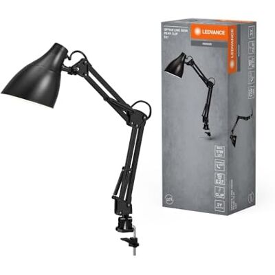 LEDVANCE Office Line Desk Pear Clip E27 Black LEDVANCE Office Line Desk Pear Clip E27 Black