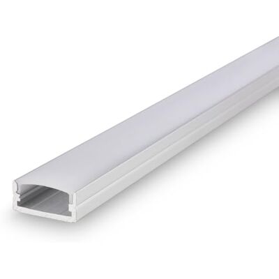 BRILONER your Stripe aluminiumprofiler för LED-remsa, diffusor, självhäftande utan borrning, tillbehör LED-remsa, ljusremsa, spel, 1 meter, vit aluminium BRILONER your Stripe aluminiumprofiler för LED-remsa, diffusor, självhäftande utan borrning, tillbehör LED-remsa, ljusremsa, spel, 1 meter, vit aluminium