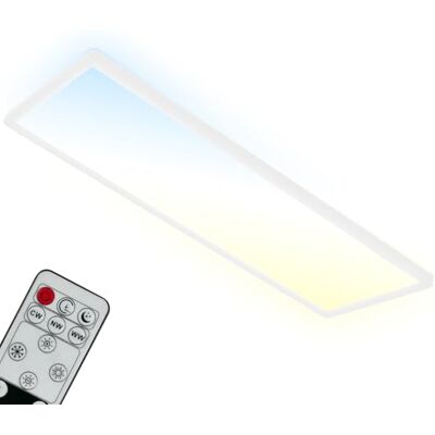BRILONER LED taklampa CCT, LED taklampa bakgrundsbelysning, ultra platt, dimbar, fjärrkontroll, varm vit, neutral vit, kall vit, 580x200x30mm (LxBxH) BRILONER LED taklampa CCT, LED taklampa bakgrundsbelysning, ultra platt, dimbar, fjärrkontroll, varm vit, neutral vit, kall vit, 580x200x30mm (LxBxH)