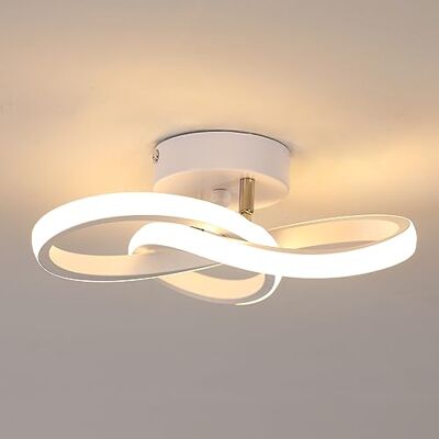 Toolight Modern LED-taklampa, 22 W LED-taklampa, klöverform, 2 500 lm, korridor ljuskrona för inomhusbelysning, kök, sovrum, badrum, varmvit 3 000 K, vit, diameter 25 cm Toolight Modern LED-taklampa, 22 W LED-taklampa, klöverform, 2 500 lm, korridor ljuskrona för inomhusbelysning, kök, sovrum, badrum, varmvit 3 000 K, vit, diameter 25 cm