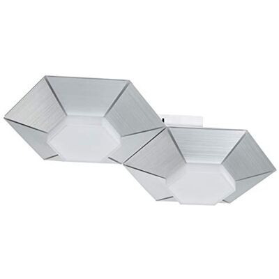 WOFI vägglampa, 9 W, borstad aluminium WOFI vägglampa, 9 W, borstad aluminium