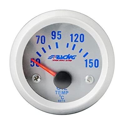 Simoni Racing OT/SB elektrisk oljetemperaturdisplay sensorer silver bakgrund, Face and Rim, Retro Lighted Simoni Racing OT/SB elektrisk oljetemperaturdisplay sensorer silver bakgrund, Face and Rim, Retro Lighted
